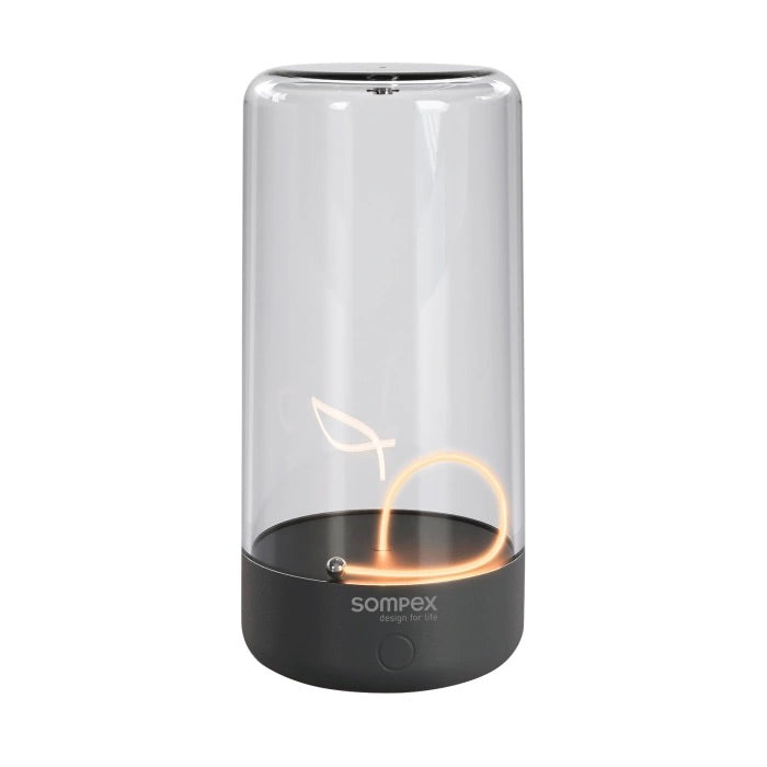 Sompex Tischleuchte “PULSE” | Dimmbar & modern in Anthrazit | Sompex
