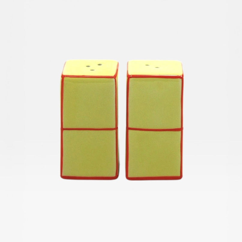 Table Machine Salz- und Pfefferstreuer “Tile” Yellow & Orange | 2er-Set | Table Machine