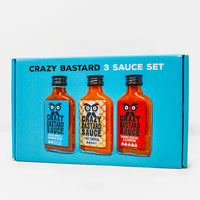 CBS Foods Chilisaucen "Caribbean Box" (3er Set) | Mild bis sehr scharf | Crazy Bastard Sauce