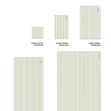 BONGUSTA Waschlappen BONGUSTA “Naram Creme White & Ink” | 30x30 cm | Schöner Waschlappen