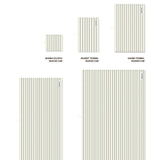 BONGUSTA Waschlappen BONGUSTA “Naram Pure White & Grass” | 30x30cm | Sanfte Farben