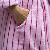 BONGUSTA Bademantel „Naram Baby Pink & Sky Patrol Red“ (S/M) | BONGUSTA | Kuscheliger Bademantel