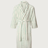 BONGUSTA Bademantel „Naram Pure White & Grass“ (S/M) | BONGUSTA | Cooler Bademantel