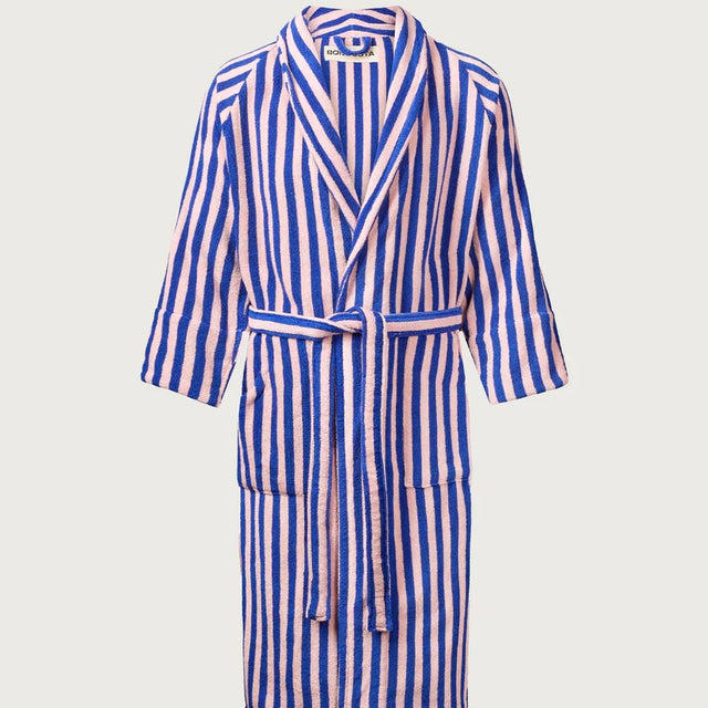 BONGUSTA Bademantel „Naram Dazzling Blue & Rose“ (S/M) | BONGUSTA | Stilvoller Bademantel