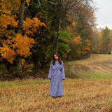 BONGUSTA Bademantel „Naram Dazzling Blue & Rose“ (S/M) | BONGUSTA | Stilvoller Bademantel