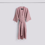 HAY Bademantel „Waffle Bathrobe Stripe Cool Pink“ | Modern Spa | HAY
