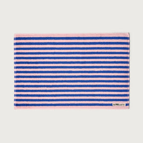 BONGUSTA Badematte BONGUSTA “Dazzling Blue & Rose” | 50x80cm Baumwolle | Funktional & Dekorativ