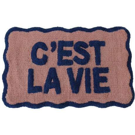 Kersten BV Badematte “C’est la Vie” 50 x 80 cm | Lockeres Statement | Kersten BV