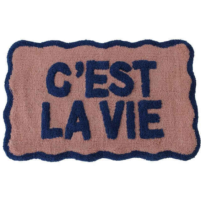 Kersten BV Badematte “C’est la Vie” 50 x 80 cm | Lockeres Statement | Kersten BV