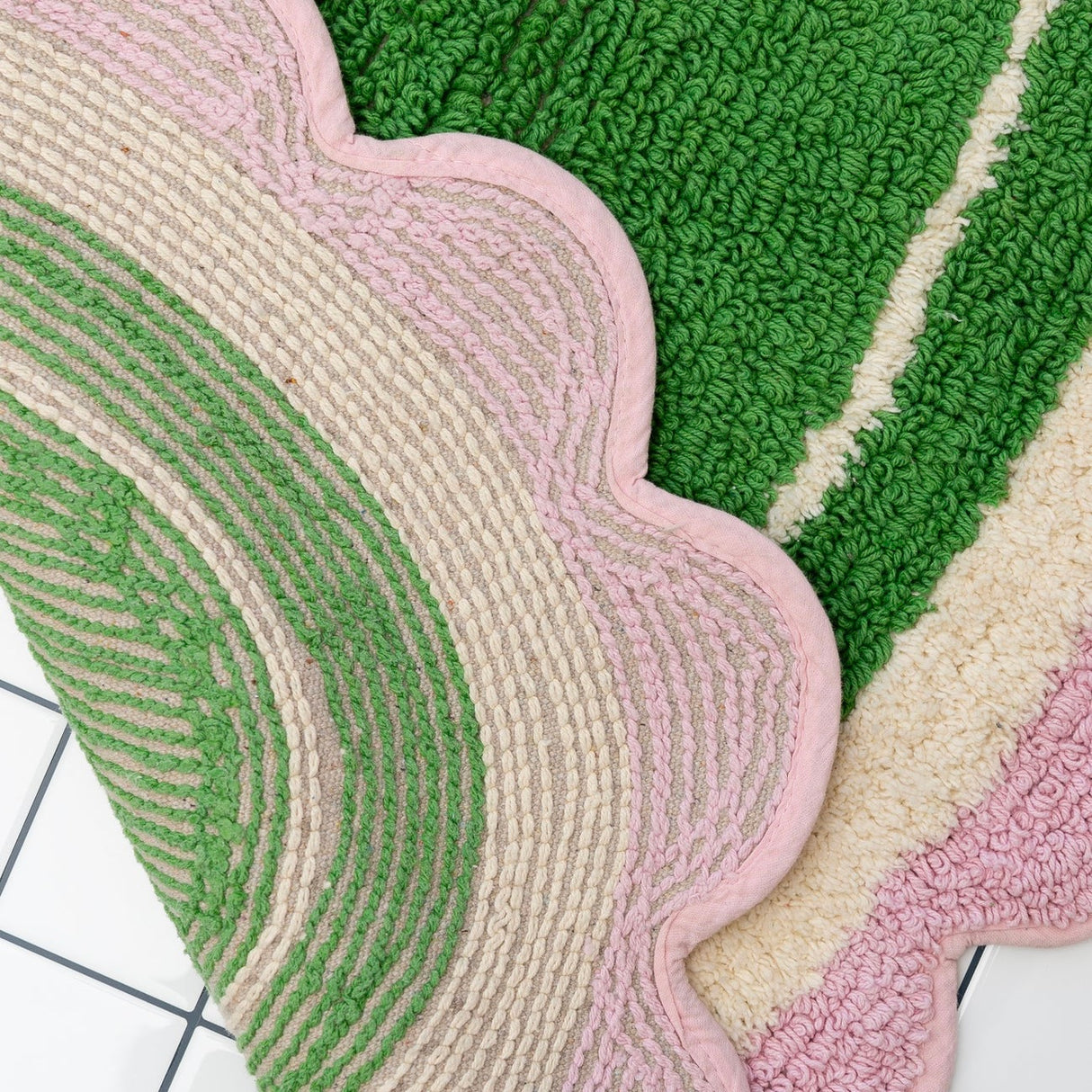 Tarta Gelatina Badematte “Carmen” Green | Weiche Baumwollmatte | Tarta Gelatina