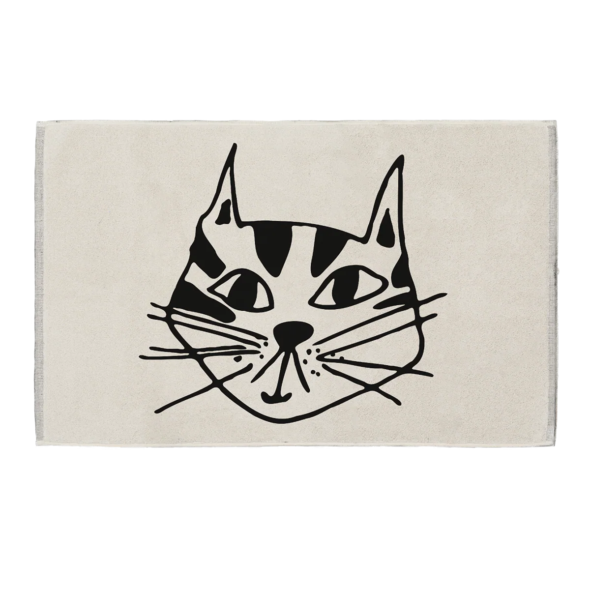 helen b Badematte „Kitty“ | Schwarz-Weiß & mit Katze | helen b