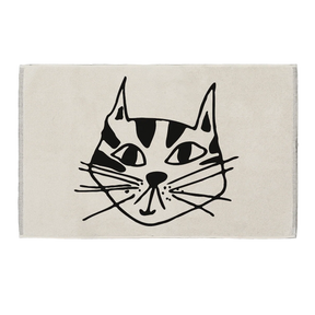 helen b Badematte „Kitty“ | Schwarz-Weiß & mit Katze | helen b