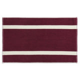 HAY Badematte „Stripe Burgundy“ 50x80cm | Modernes Badezimmer | HAY