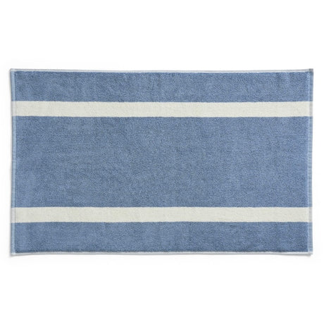 HAY Badematte „Stripe Dusty Blue“ 50x80cm | Skandinavisch | HAY