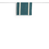HAY Badematte „Stripe Petrol Blue“ 50x80cm | Weiche Baumwolle | HAY
