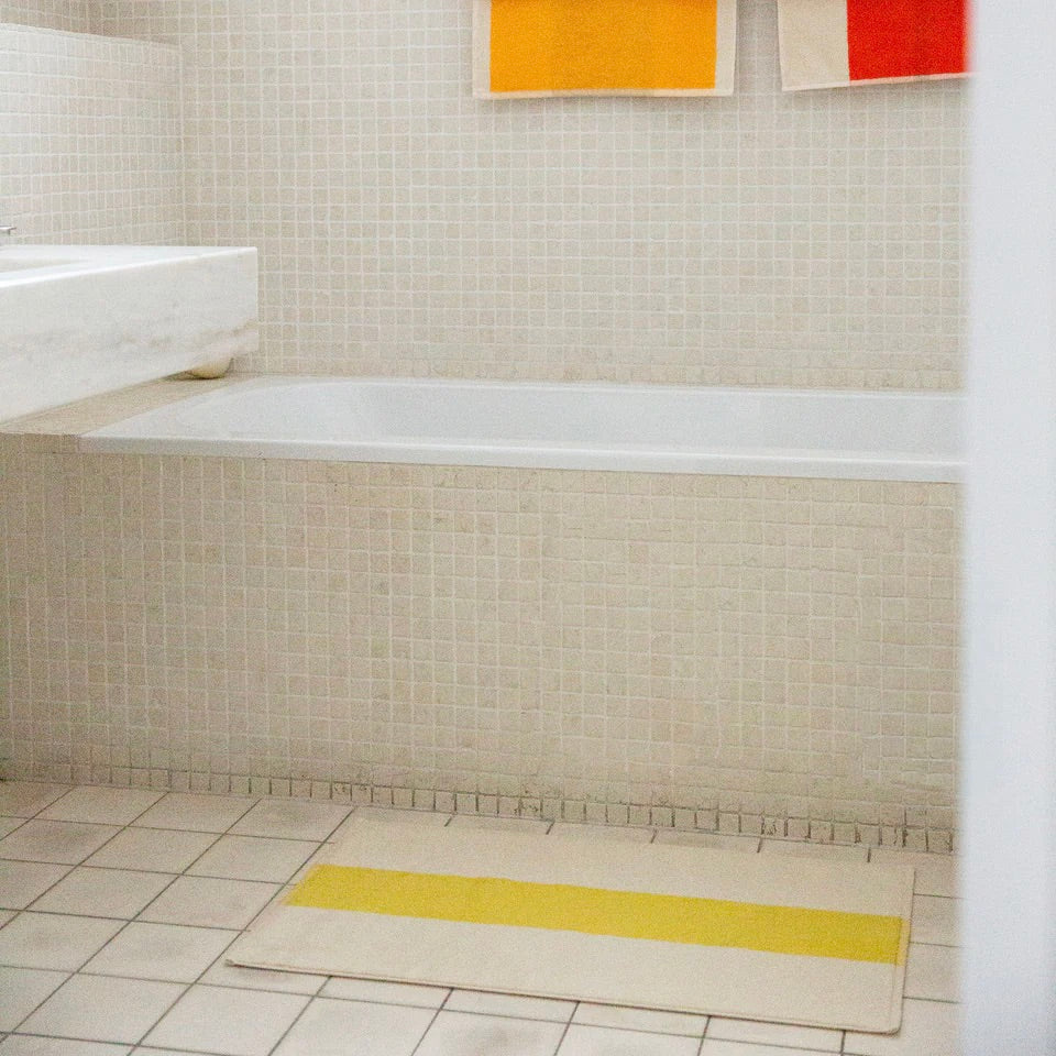 SUITE702 Badematte „Yellow-Peach“ (50x80cm) | SUITE702 | Weiche Badematte