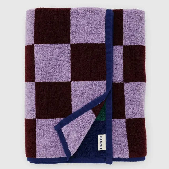 BAGGU Badetuch „Jewel Checks“ | BAGGU | Schickes Badetuch mit Check-Muster