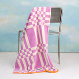 Tarta Gelatina Badetuch “Marina Magenta” 70 × 140 cm | Weiche Bio-Baumwolle | Tarta Gelatina