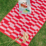 Tarta Gelatina Badetuch “Mohn” 70 × 140 cm | Weiche Bio-Baumwolle | Tarta Gelatina