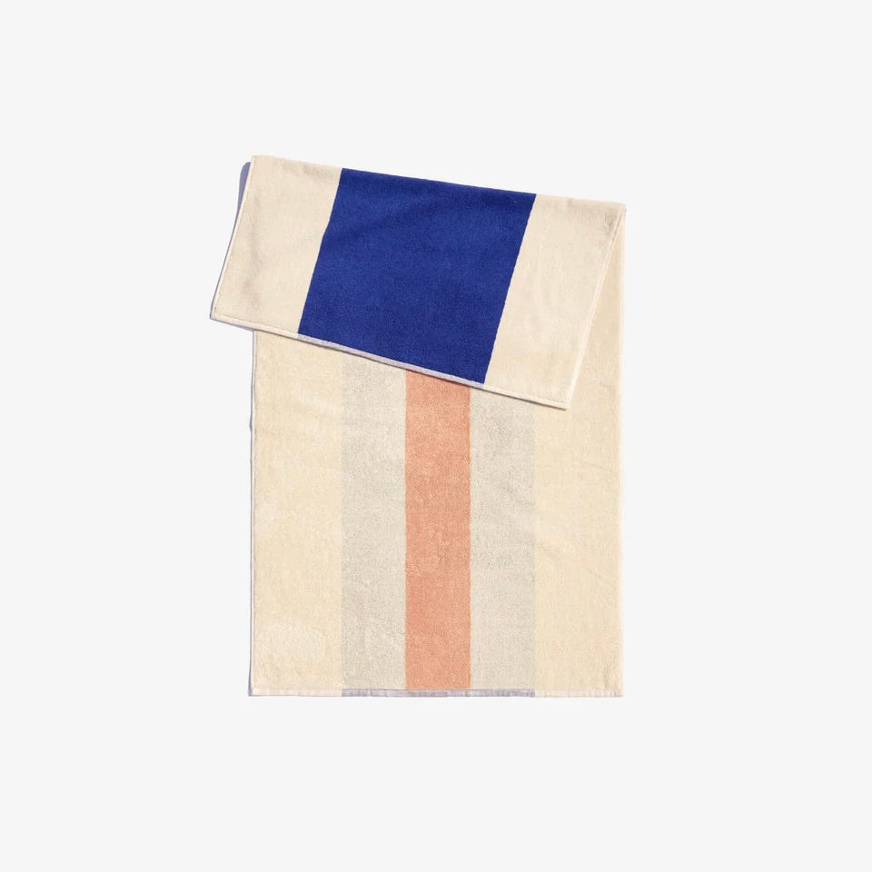 SUITE702 Badetuch „Royal Blue-Peach“ (70x140cm) | SUITE702 | Elegantes Badetuch