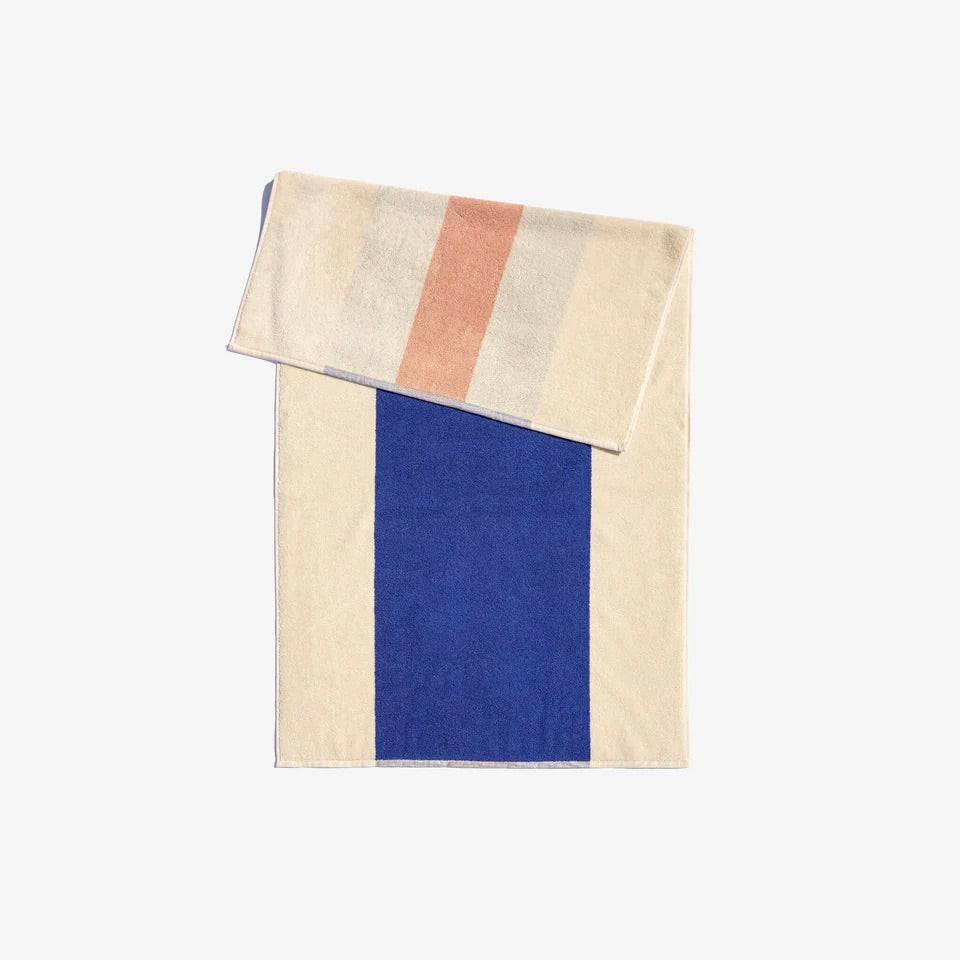 SUITE702 Badetuch „Royal Blue-Peach“ (70x140cm) | SUITE702 | Elegantes Badetuch