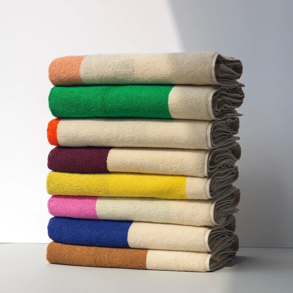 SUITE702 Badetuch „Royal Blue-Peach“ (70x140cm) | SUITE702 | Elegantes Badetuch