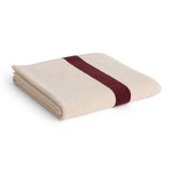 HAY Badetuch „Stripe Burgundy“ 70x140cm | Modernes Bad | HAY