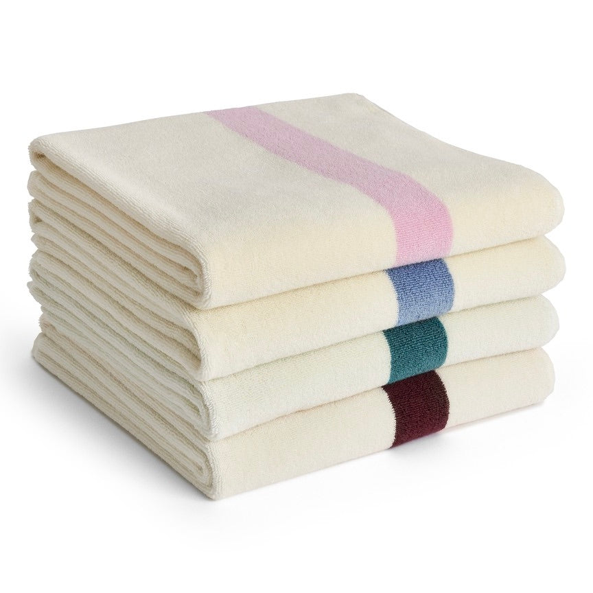 HAY Badetuch „Stripe Cool Pink“ 70x140cm | Farbige Akzente | HAY