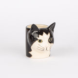 Quail Ceramics Übertopf „Flower Pot Mini Barney (Cat)“ | Katze als Übertopf | Quail Ceramics