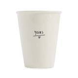 helen b Becher Helen B “Yours” | Weiß Keramik | Perfekt für Paare