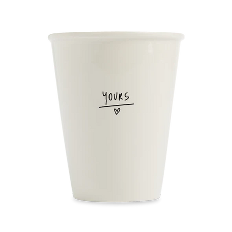 helen b Becher Helen B “Yours” | Weiß Keramik | Perfekt für Paare