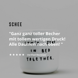 YAHYA Studio Becher "Let's stay in bed together"