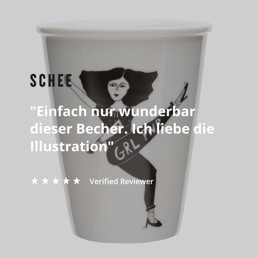 helen b Becher helen b "Grl Pwr" | Design Mug mit Illustrationen von Helen Blanchaert