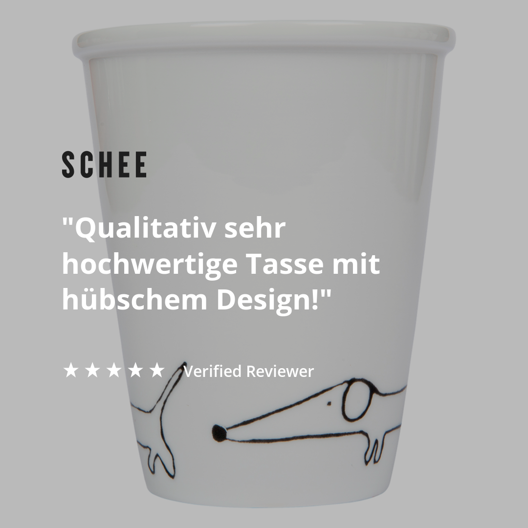 helen b Becher helen b "Teckel" | Design Mug mit Illustrationen von Helen Blanchaert