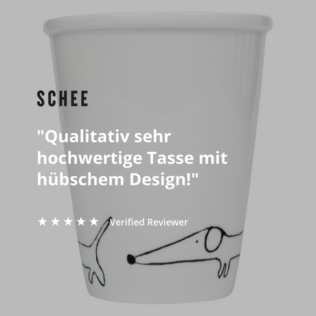 helen b Becher helen b "Teckel" | Design Mug mit Illustrationen von Helen Blanchaert