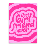 Deli Cards Postkarte "Best girlfriend ever" | Coole Klappkarte für Verliebte