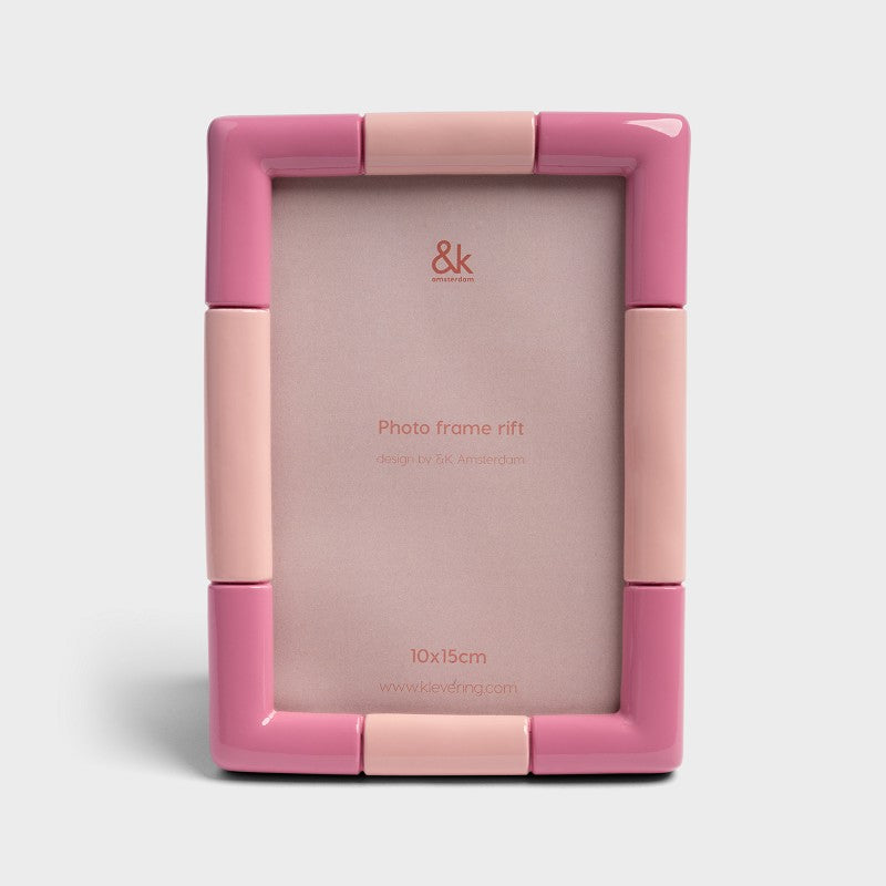 &Klevering Bilderrahmen „Rift Candy Pink“ | Knallig und modern | &Klevering