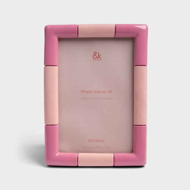 &Klevering Bilderrahmen „Rift Candy Pink“ | Knallig und modern | &Klevering
