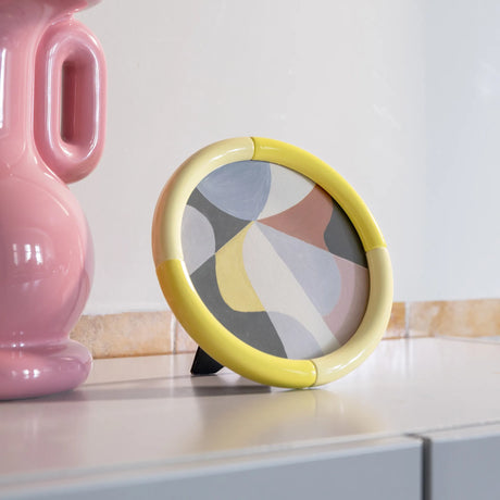 &Klevering Bilderrahmen „Rift Round Large 14 cm“ | Statement in Rund | &Klevering