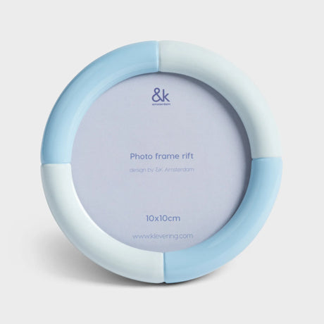 &Klevering Bilderrahmen „Rift Round Medium 10 cm“ | Kreisform mit Charakter | &Klevering
