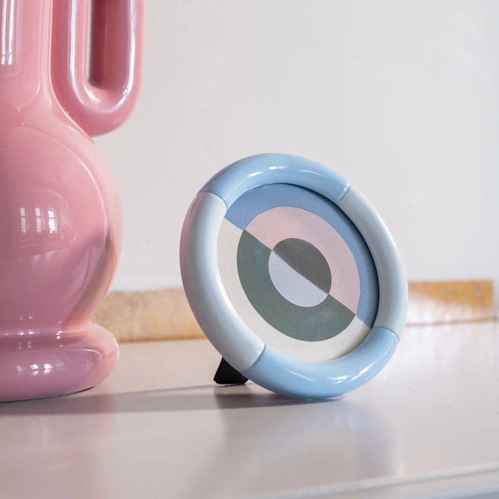 &Klevering Bilderrahmen „Rift Round Medium 10 cm“ | Kreisform mit Charakter | &Klevering
