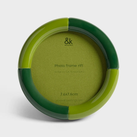&Klevering Bilderrahmen „Rift Round Small 7,6 cm“ | Für besondere Momente | &Klevering
