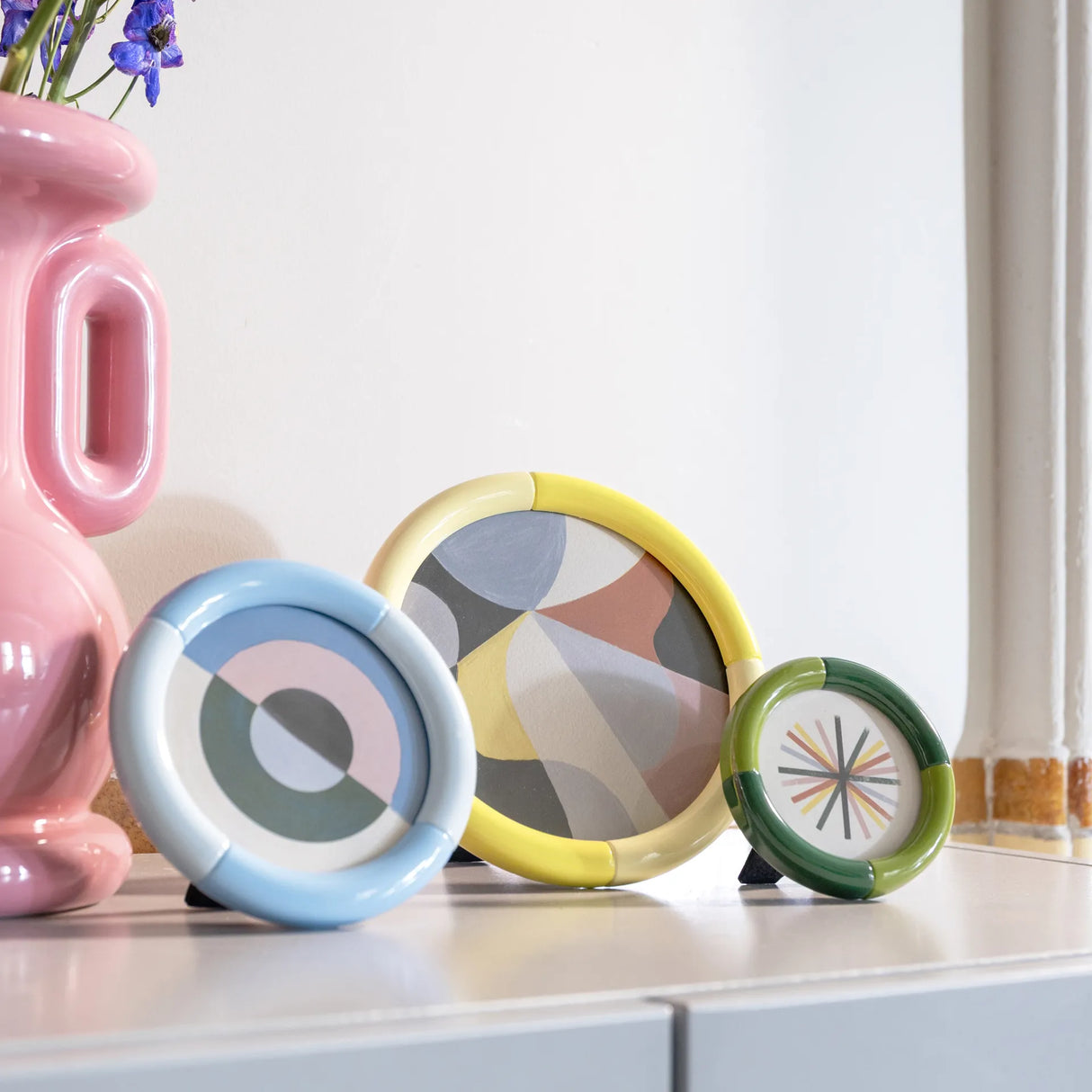 &Klevering Bilderrahmen „Rift Round Small 7,6 cm“ | Für besondere Momente | &Klevering