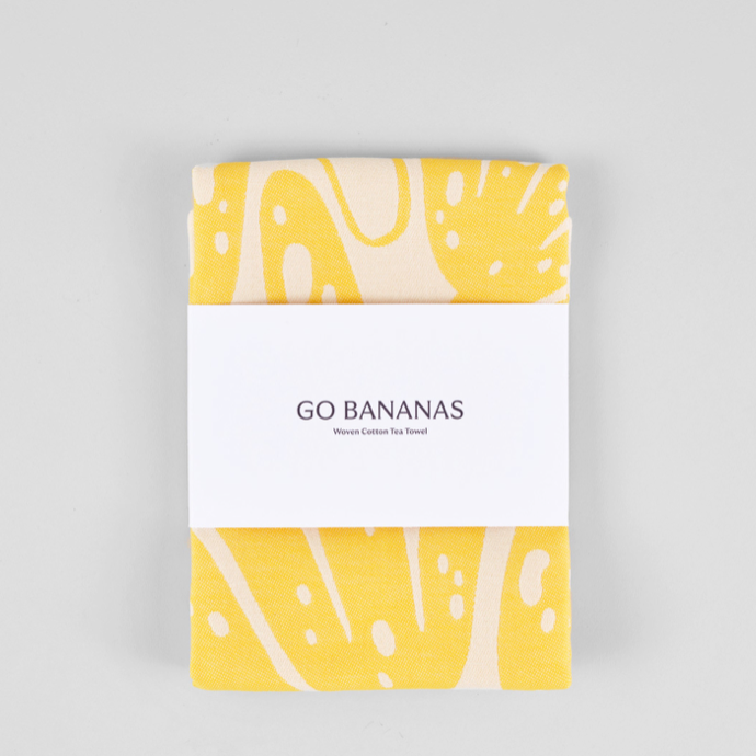 WRAP Küchentuch "Go Banana" von WRAP aus London | Lustige Bananen-Motive für die Küche