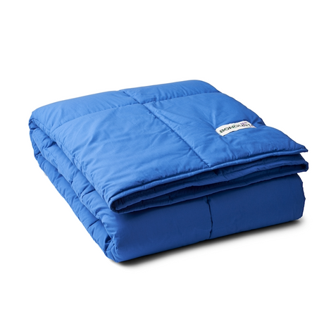 BONGUSTA Decke „Puffy Blanket Dazzling Blue“ | Weiche Steppdecke | Bongusta