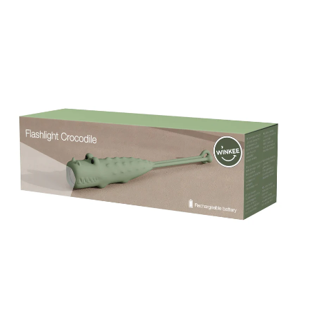WINKEE Taschenlampe “Kroko” | Bissig hell & abenteuerbereit | WINKEE