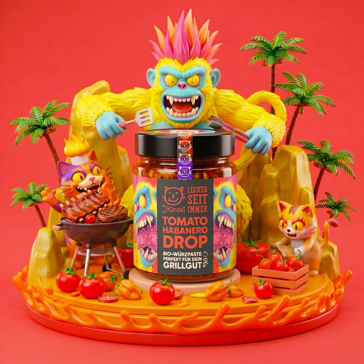 Bio Tomato Habanero Drop 170g | Fruchtig-scharfer Dip | J. Kinski