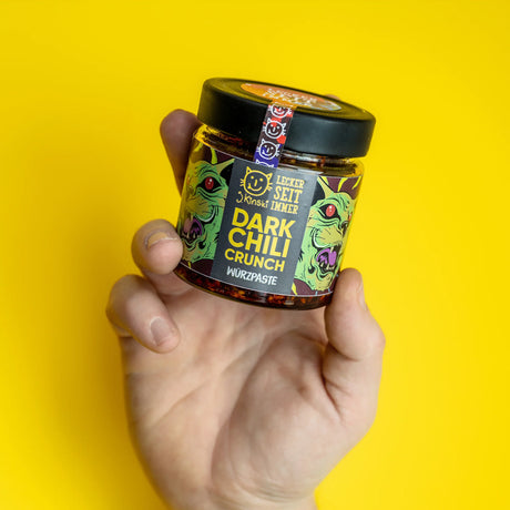 J. Kinski Bio Dark Chili Crunch (160 g) | Knusprig & würzig | J. Kinski