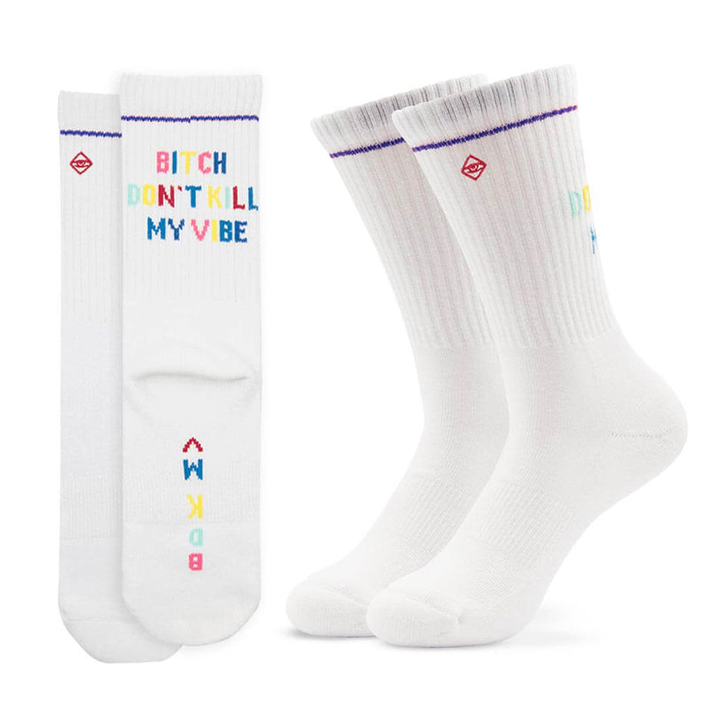 J.Clay Socken "Bitch don´t kill my vibe" | Lässige Statement-Socke | J.Clay