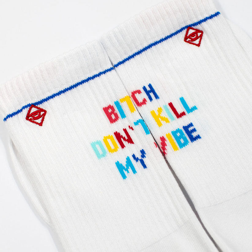 J.Clay Socken "Bitch don´t kill my vibe" | Lässige Statement-Socke | J.Clay